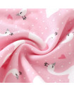 Pajama Set 2Y-7Y Organic Cotton O-neck Super Soft And Breathable Pink Swan HY6001-1